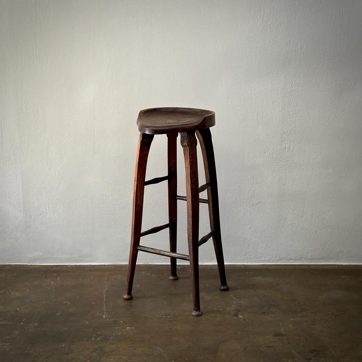 Early 20th Century Tall Bar Stool For Sale
