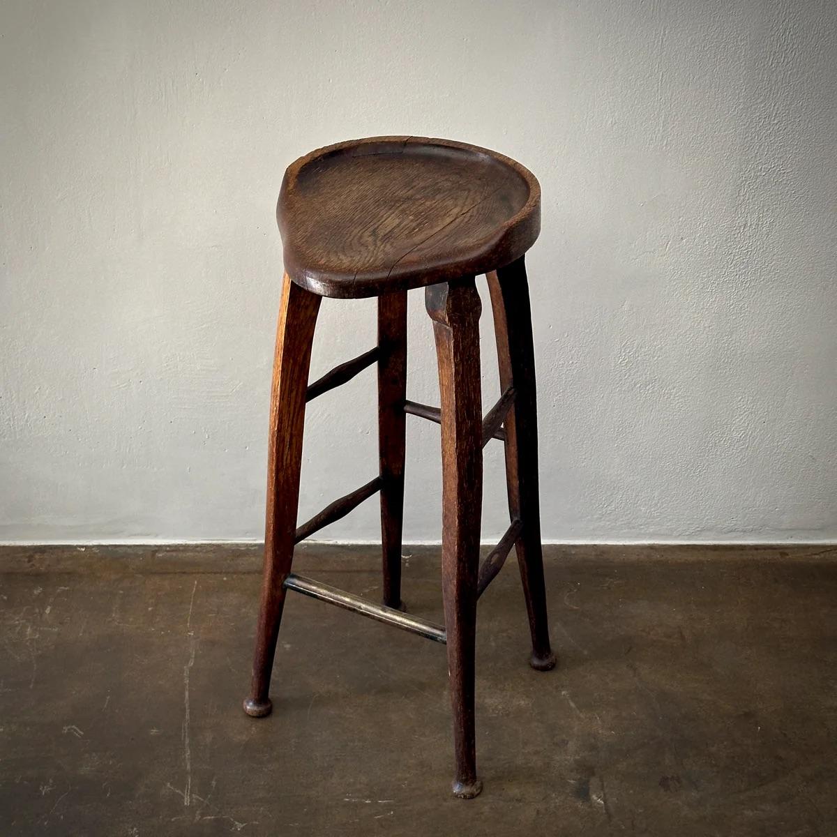 Mahogany Tall Bar Stool For Sale