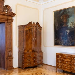 Tall Baroque Cabinet in Walnut, Berlin, 1750