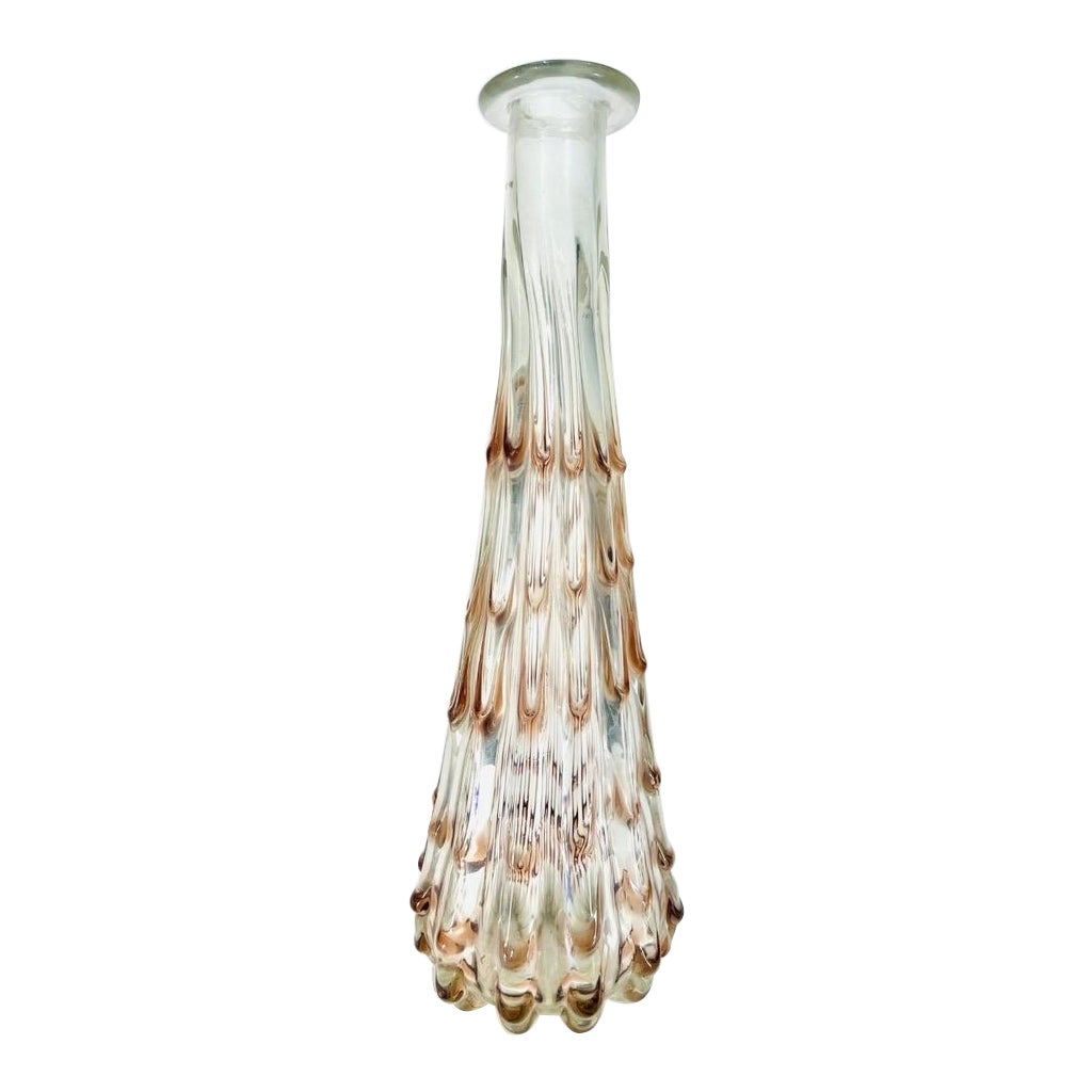 Grand vase Barovier&Toso en verre de Murano irisé circa 1950