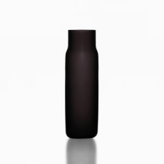 Tall Black Bandaska Matte Vase by Dechem Studio