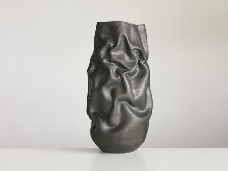 New sumptuous ceramic vessel from ceramic artist Nicholas Arroyave-Portela. Made in 2021.

Materials. White St. Thomas clay. Stoneware glazes. Multi fired to cone 9 (1260-1280 degrees)

Measures H 45 cm x W 20 cm x D 20 cm

The artist starts