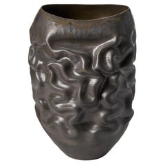 La forma disidratata nera alta n. 63, nave dell'artista Nicholas Arroyave-Portela