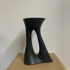 Tall Black Kreten Side Table from Souda, Factory 2nd