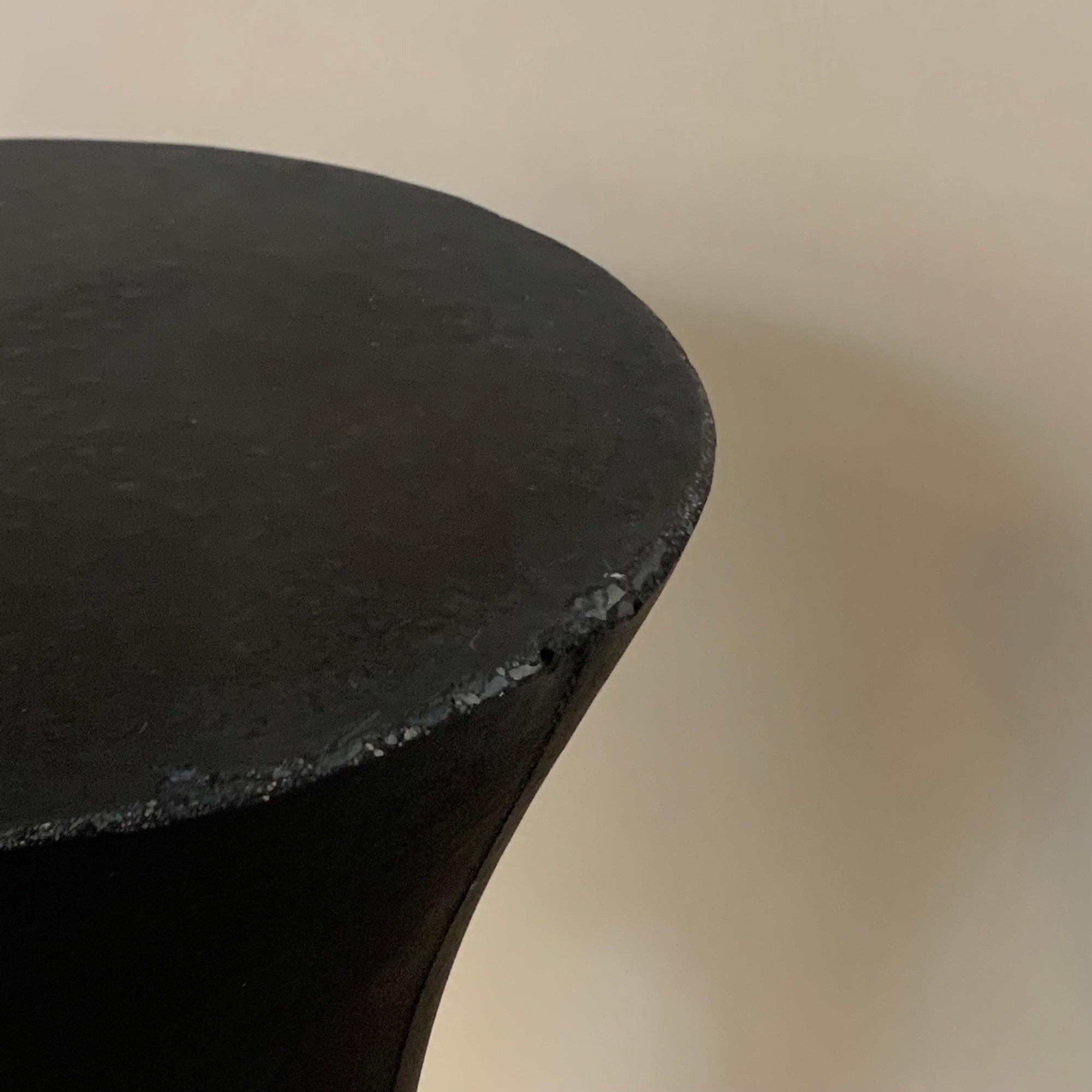 American Tall Black Kreten Side Table from Souda, Factory 2nd For Sale