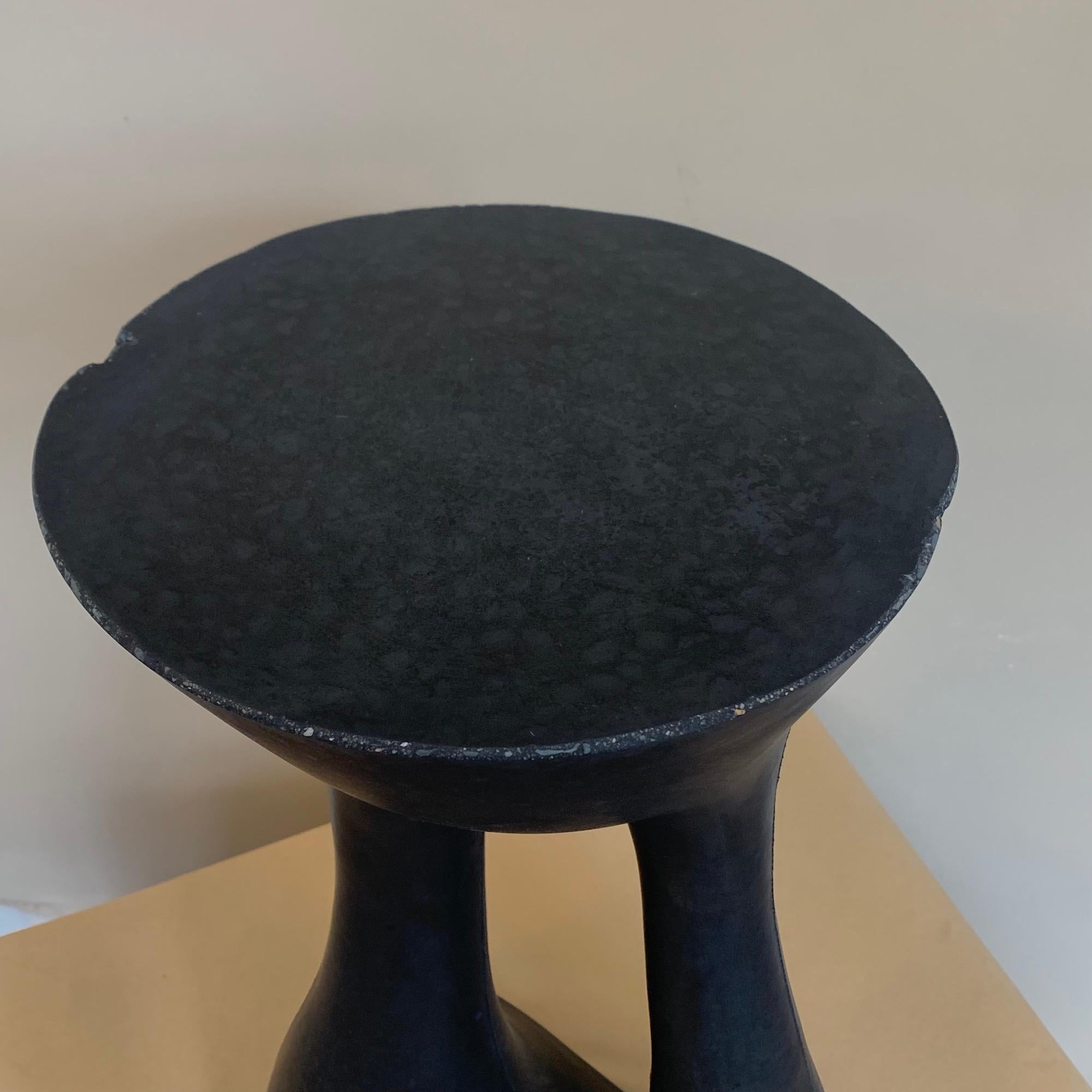 Contemporary Tall Black Kreten Side Table from Souda, Factory 2nd