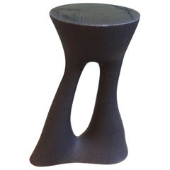 Tall Black Kreten Side Table from Souda, Factory 2nd