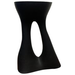 Tall Black Kreten Side Table from Souda, Factory 2nd