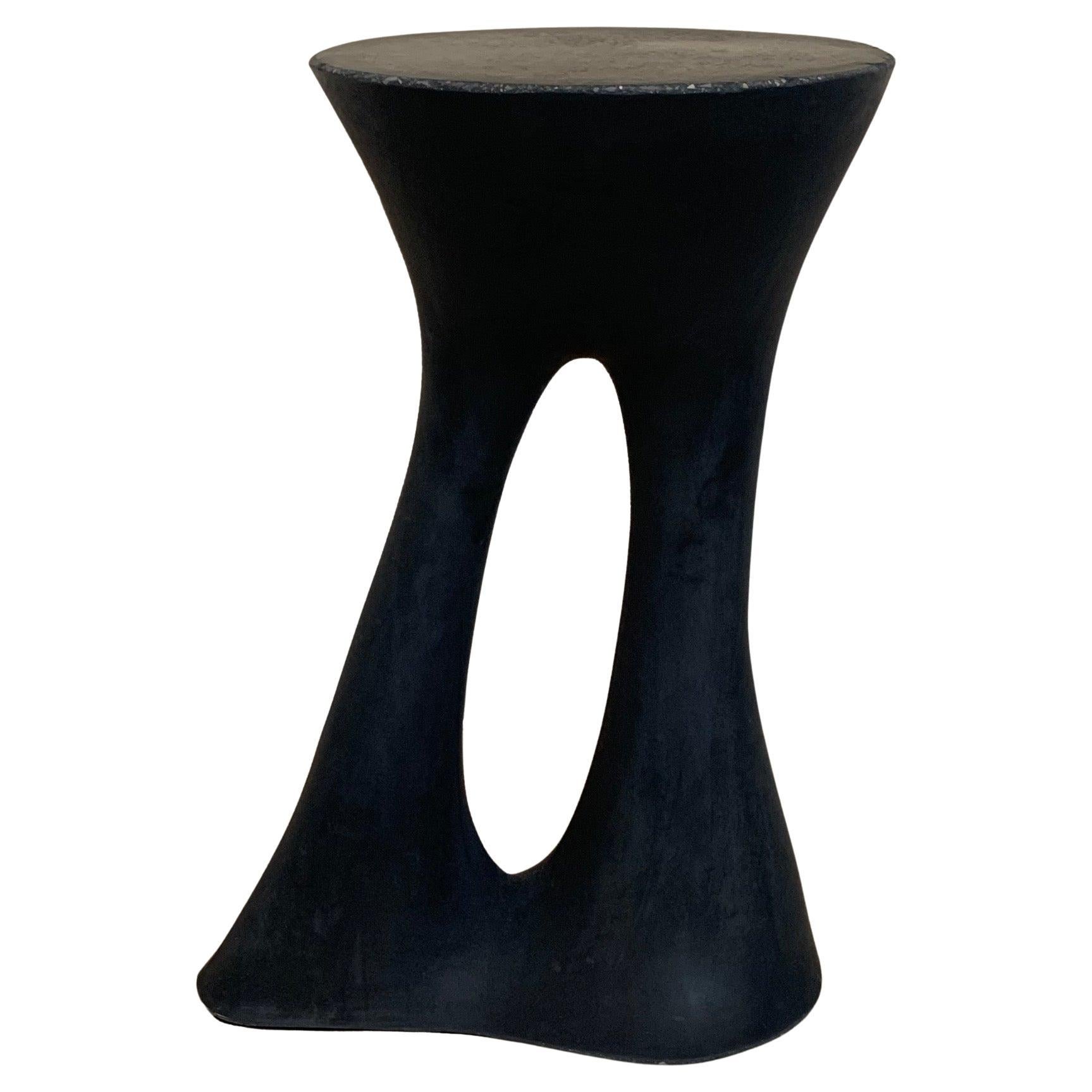 Tall Black Kreten Side Table from Souda, Factory 2nd For Sale