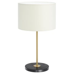 Tall Black Marquina Marble Mayfair Table Lamp by CTO Lighting
