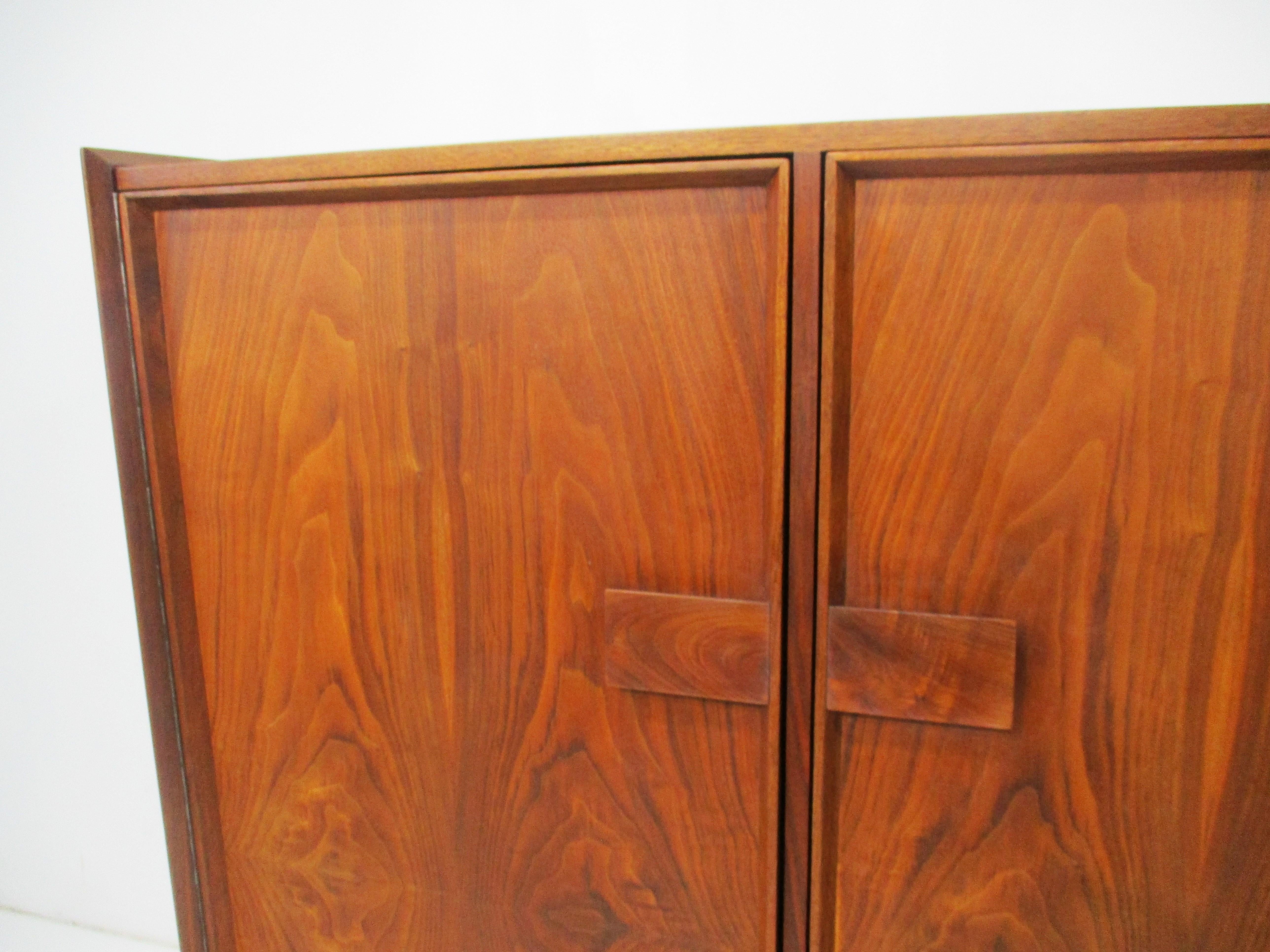 Tall Black Walnut Dresser / Chest in the style of George Nakashima  6