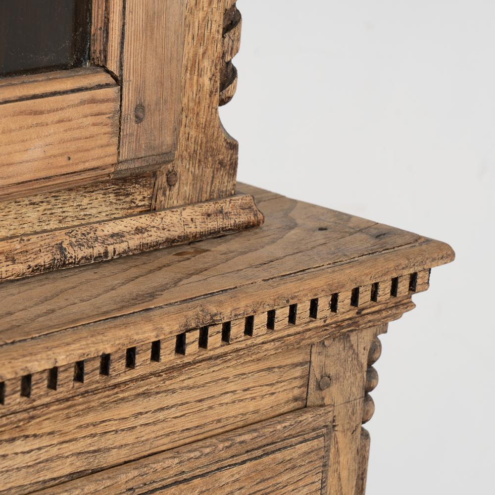 Tall Bleached Oak Gun Cabinet, France circa 1840-60 1