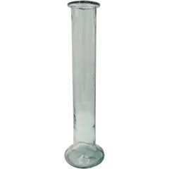 Grand vase cylindrique bleu d'Espagne