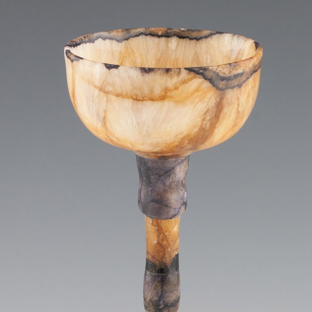 Stone Tall Blue John Chalice For Sale