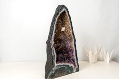 Geoda Catedral de Ágata Encaje Azul Alta