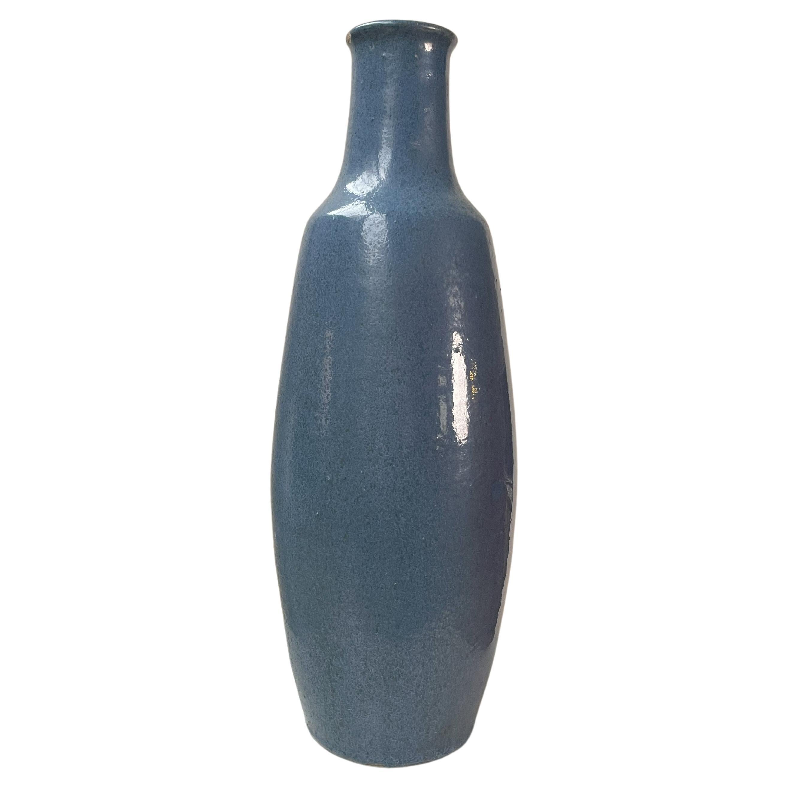 Tall Blue Vase For Sale