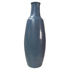 Used Tall Blue Vase