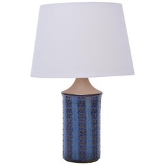 Tall Blue Vintage Table Lamp Model 3047 by Soholm Stentoj