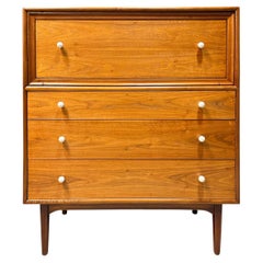 Commode haute garçon à cinq tiroirs de Kipp Stewart pour Drexel Declaration, États-Unis, vers les années 1960