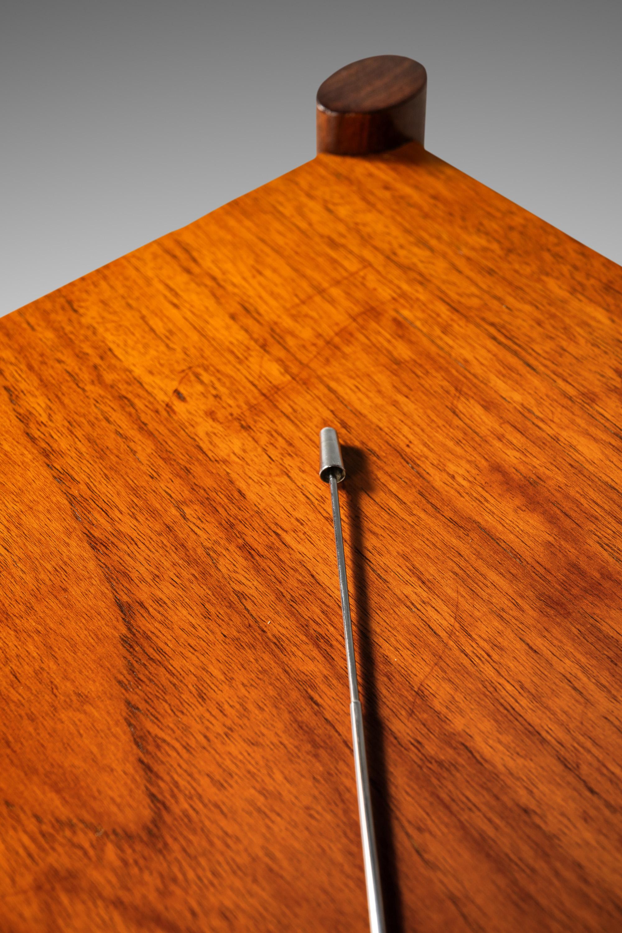Tall Boy Slim Sled-Based 5-Drawer Dresser by Durable Suites, Denmark, c. 1970's 10