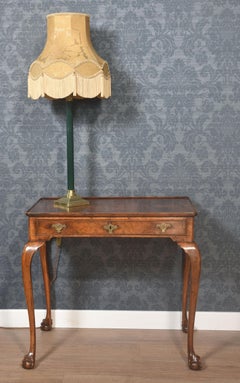 Tall brass corinthian column table lamp