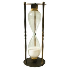 Vintage Tall Brass Hourglass