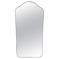 Tall Brass Mid-Century Italian Mirror