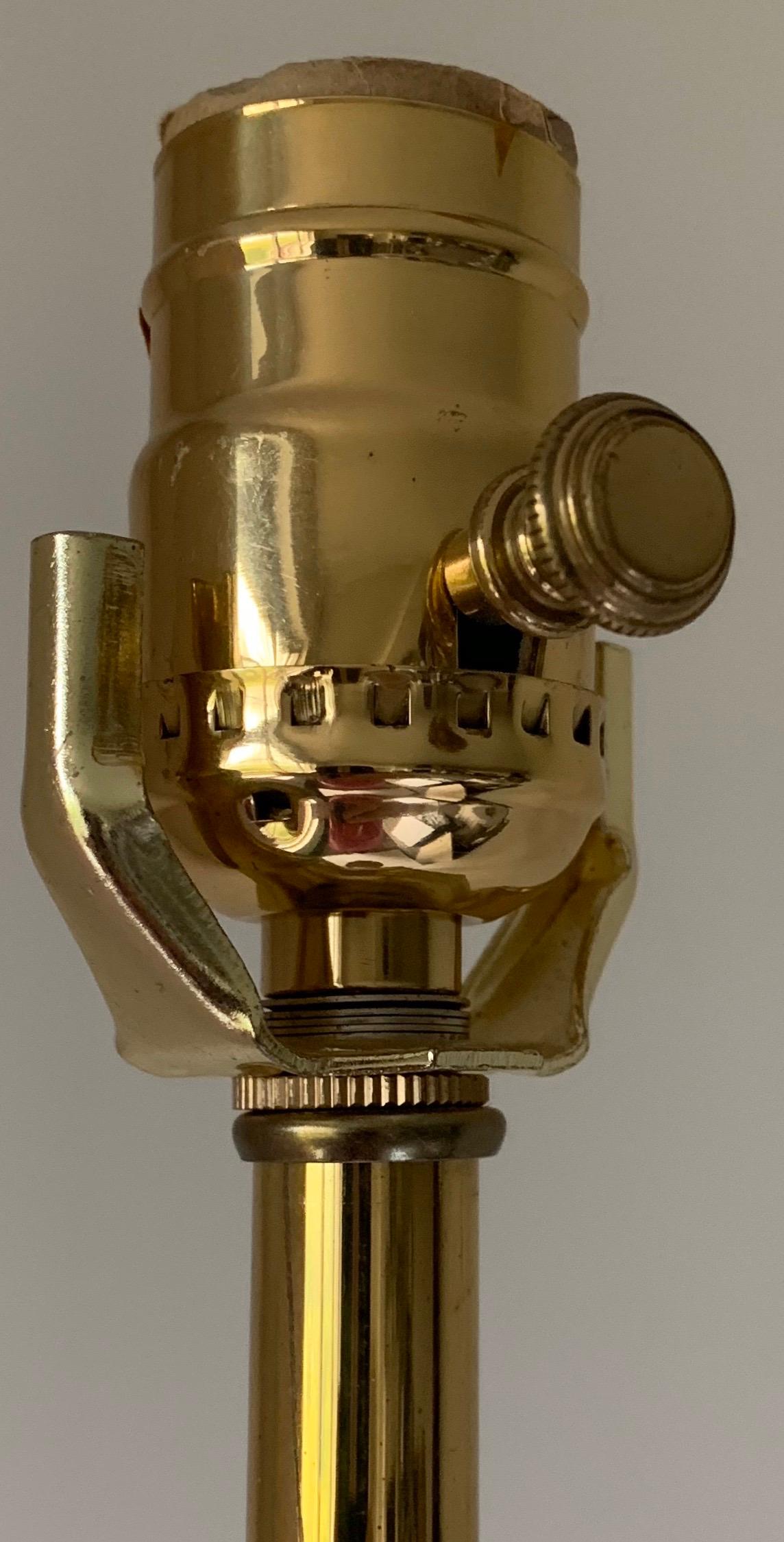 Brass Star Motif Tall Floor Lamp For Sale 1