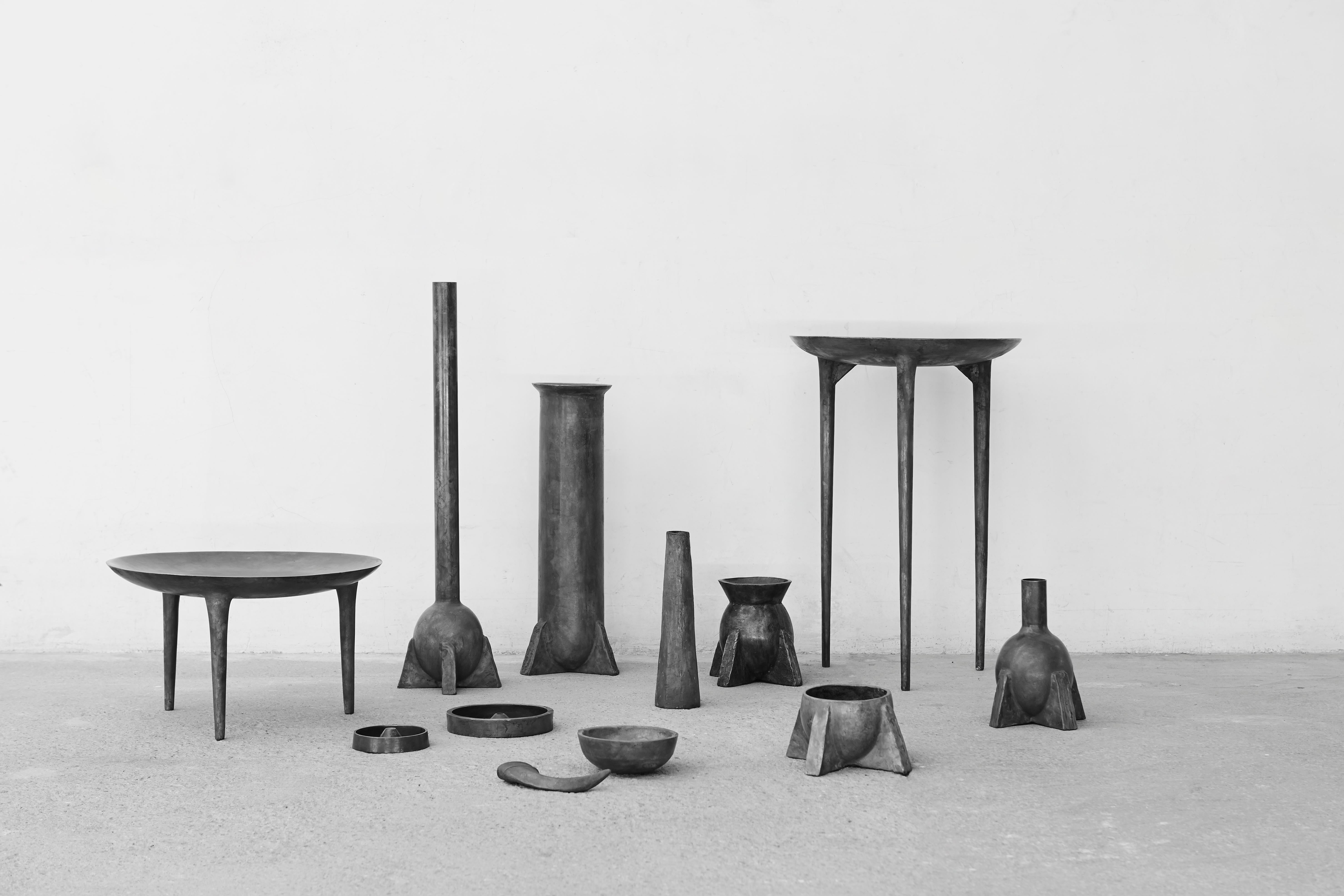 French Tall Brazier Table by Rick Owens