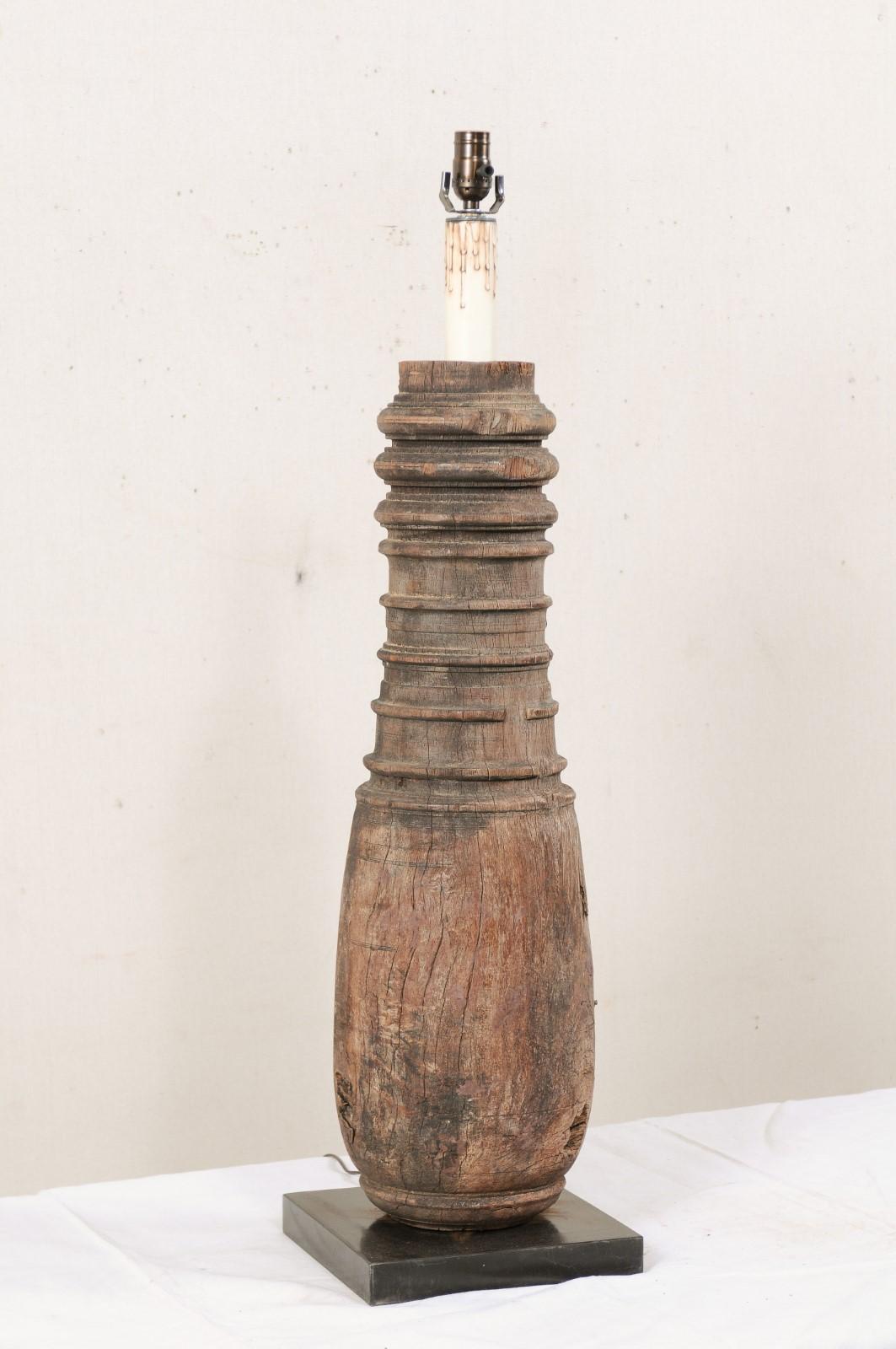 Tall British Colonial Table Lamp from the 19th Century 3