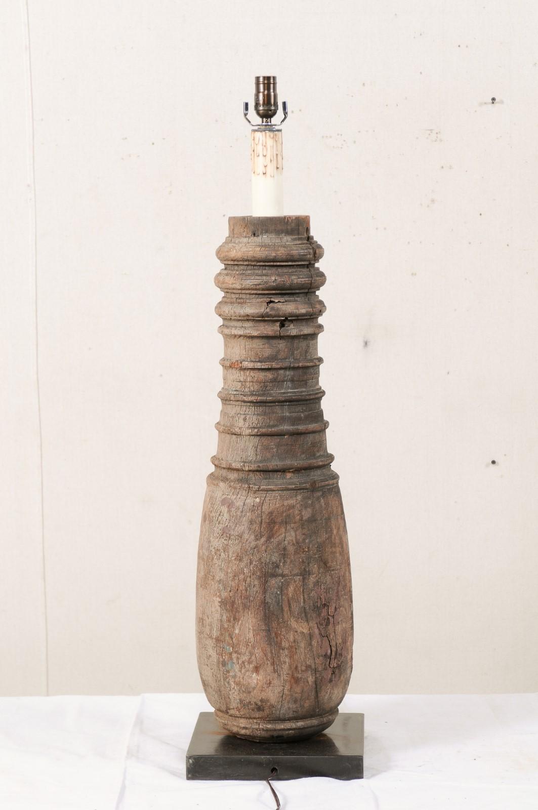 Tall British Colonial Table Lamp from the 19th Century 1