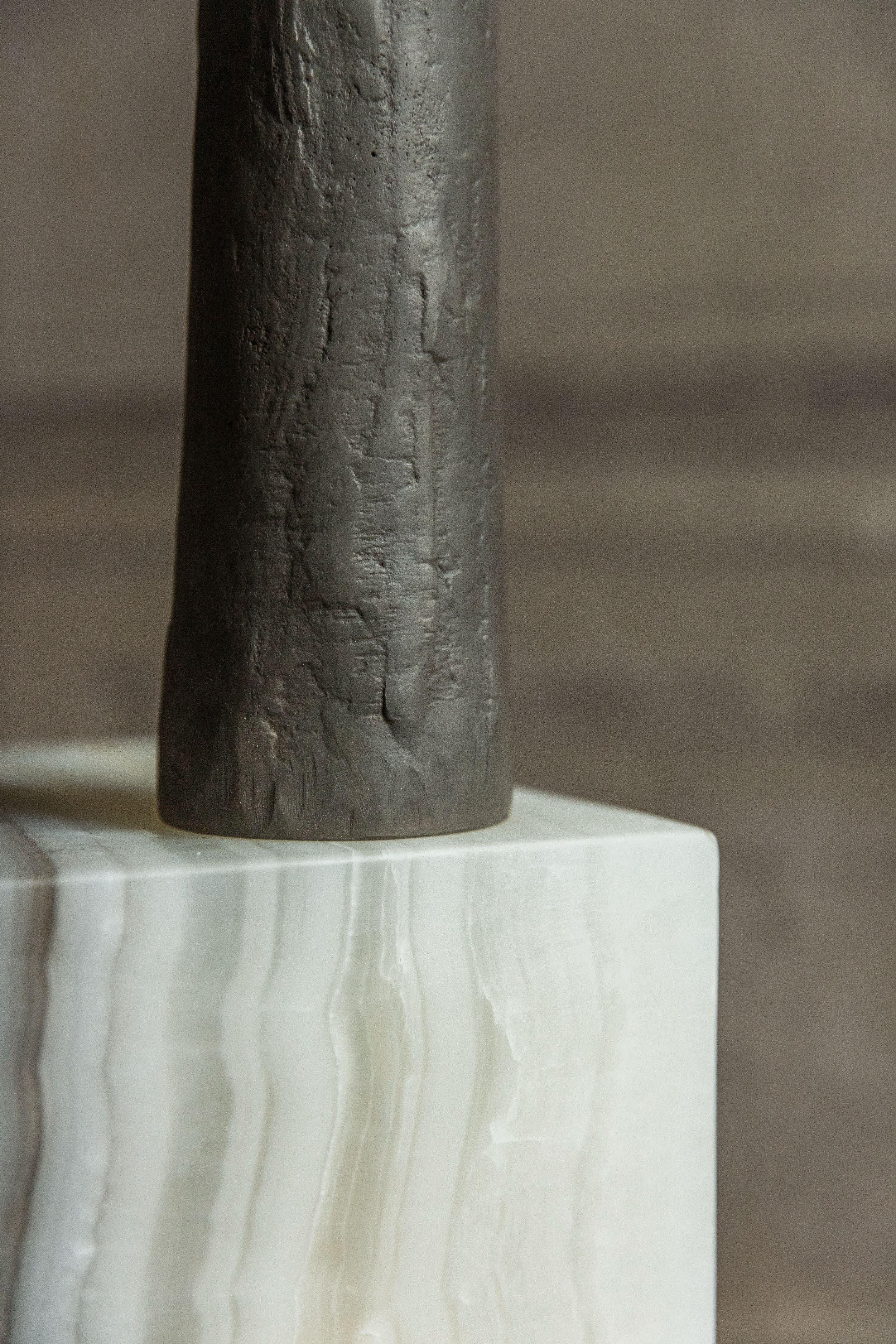 Tall Bronze Candle Pillar by Rick Owens For Sale 3