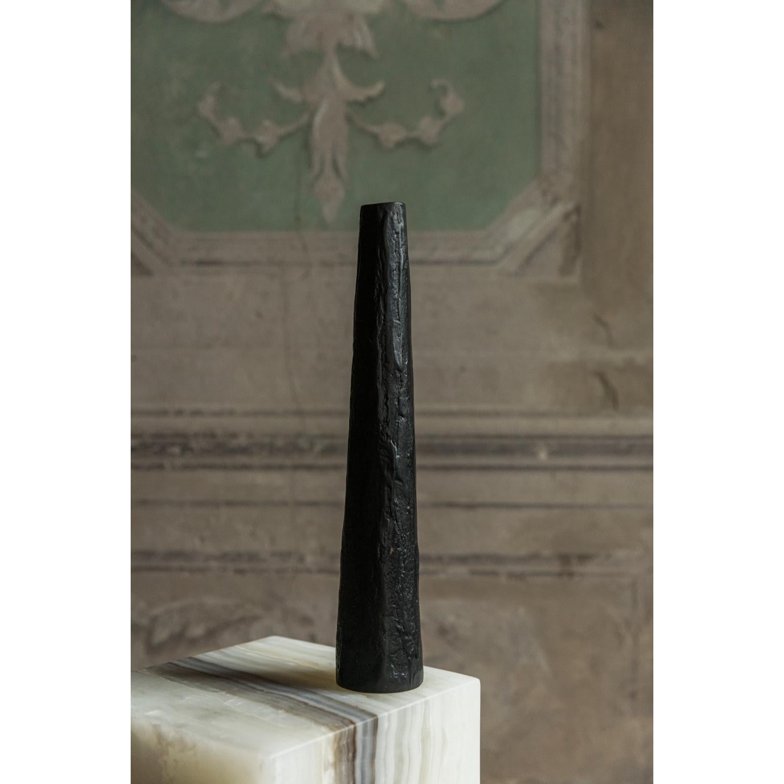 Modern Tall Bronze Candle Pillar by Rick Owens