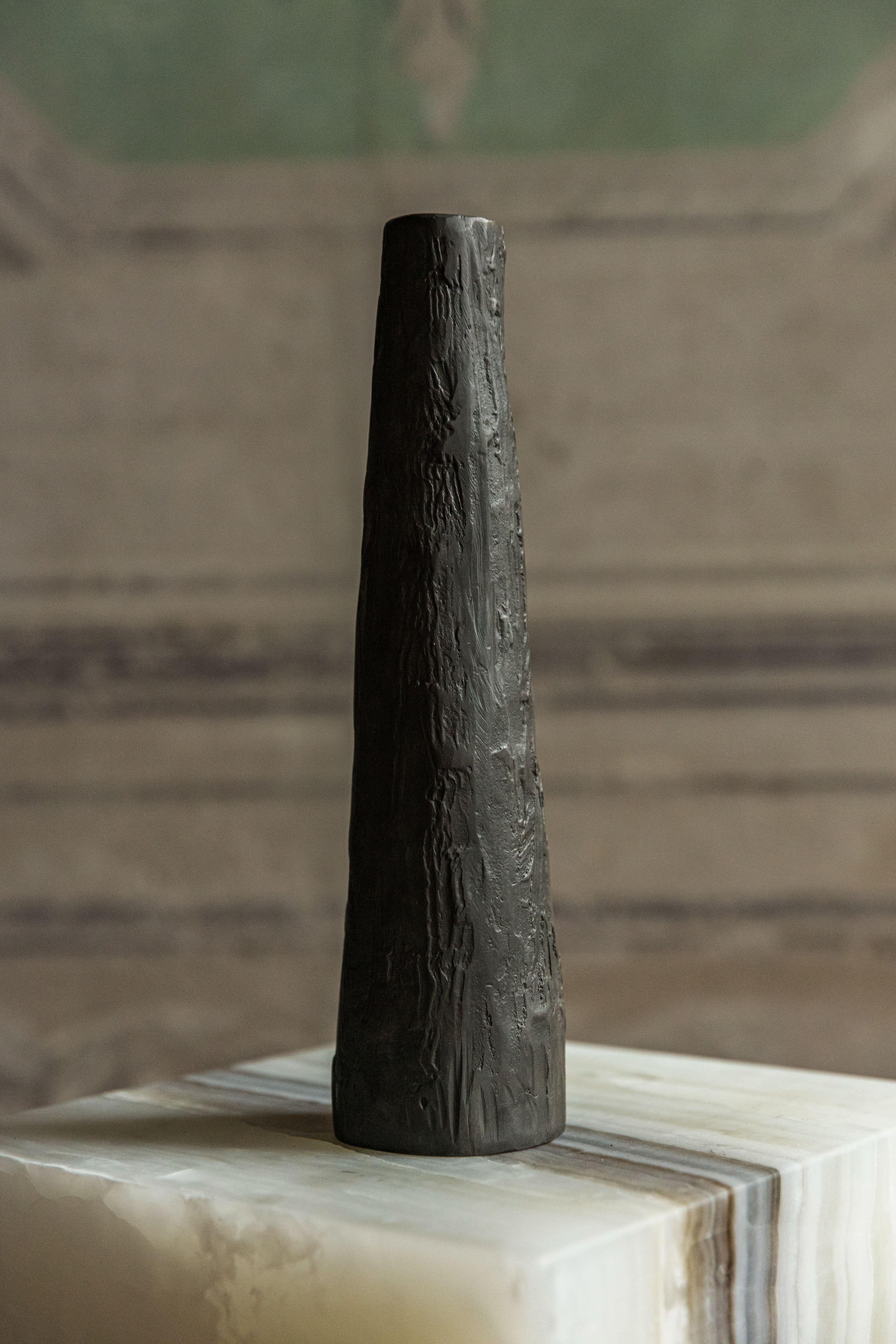 Contemporary Tall Bronze Candle Pillar by Rick Owens
