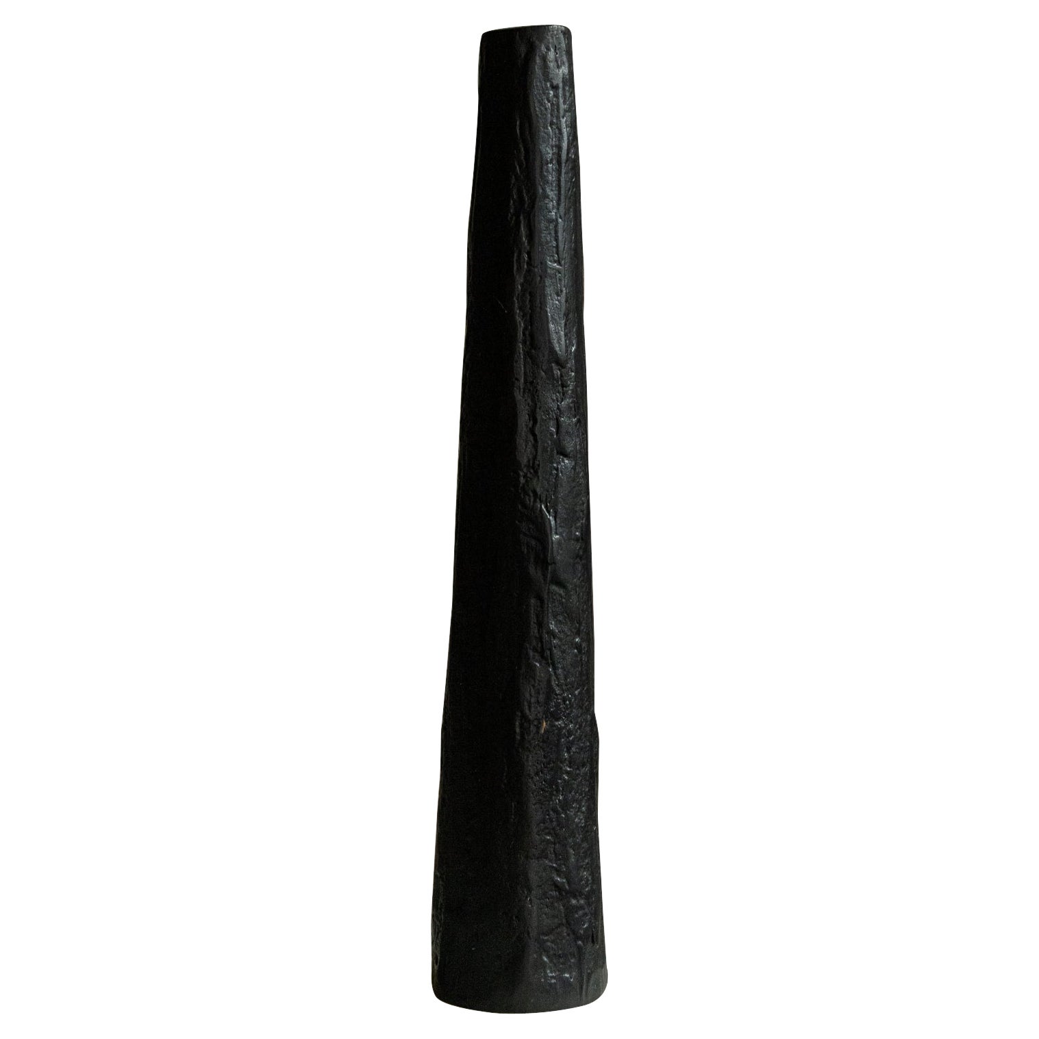 Tall Bronze Candle Pillar by Rick Owens For Sale
