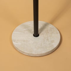 Tall Bronze Coat Tree, Travertine Base, Brass Coat Rack, Freestanding, New