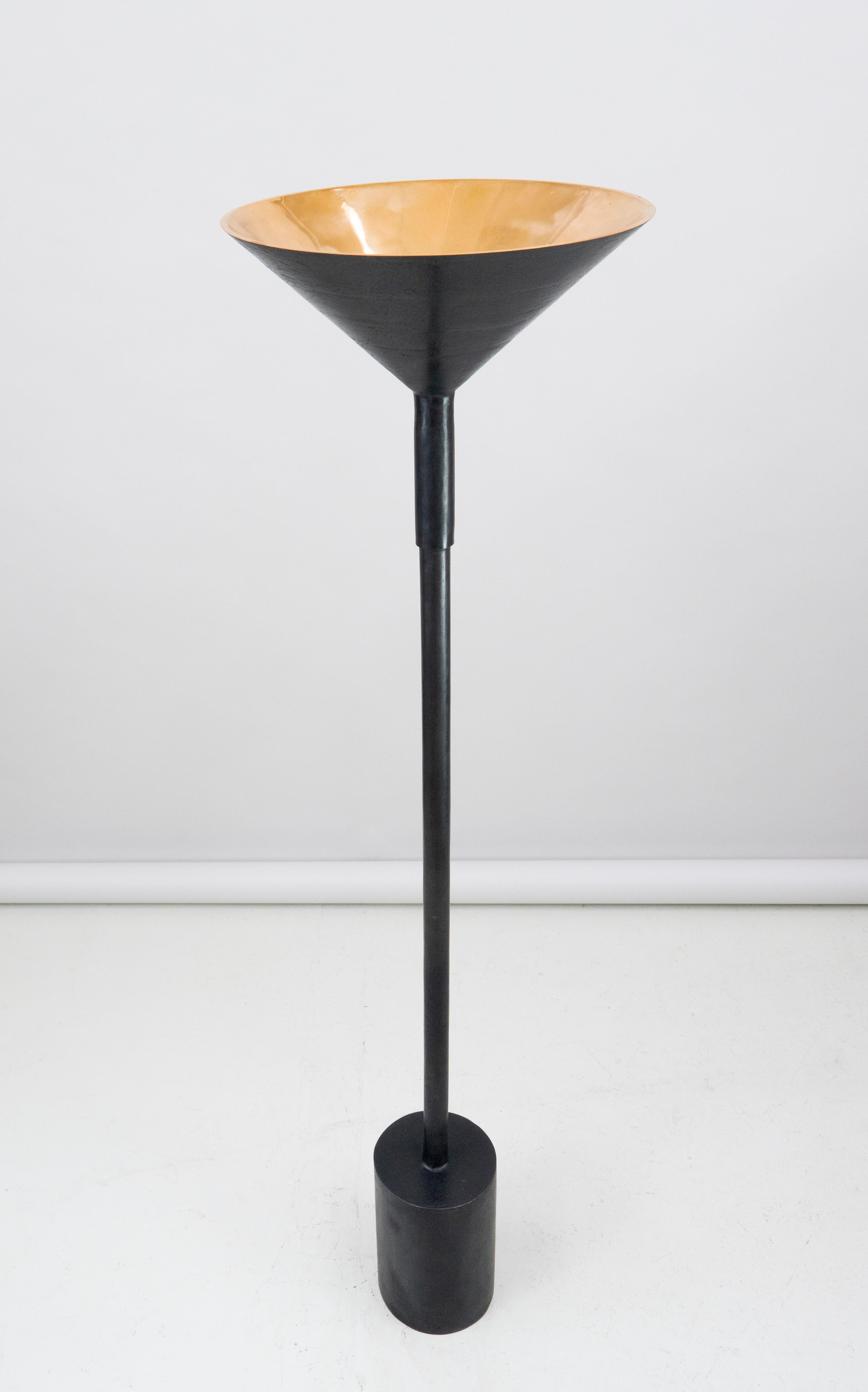 French Tall Bronze Floor Lamp by Tinatin Kilaberidze For Sale