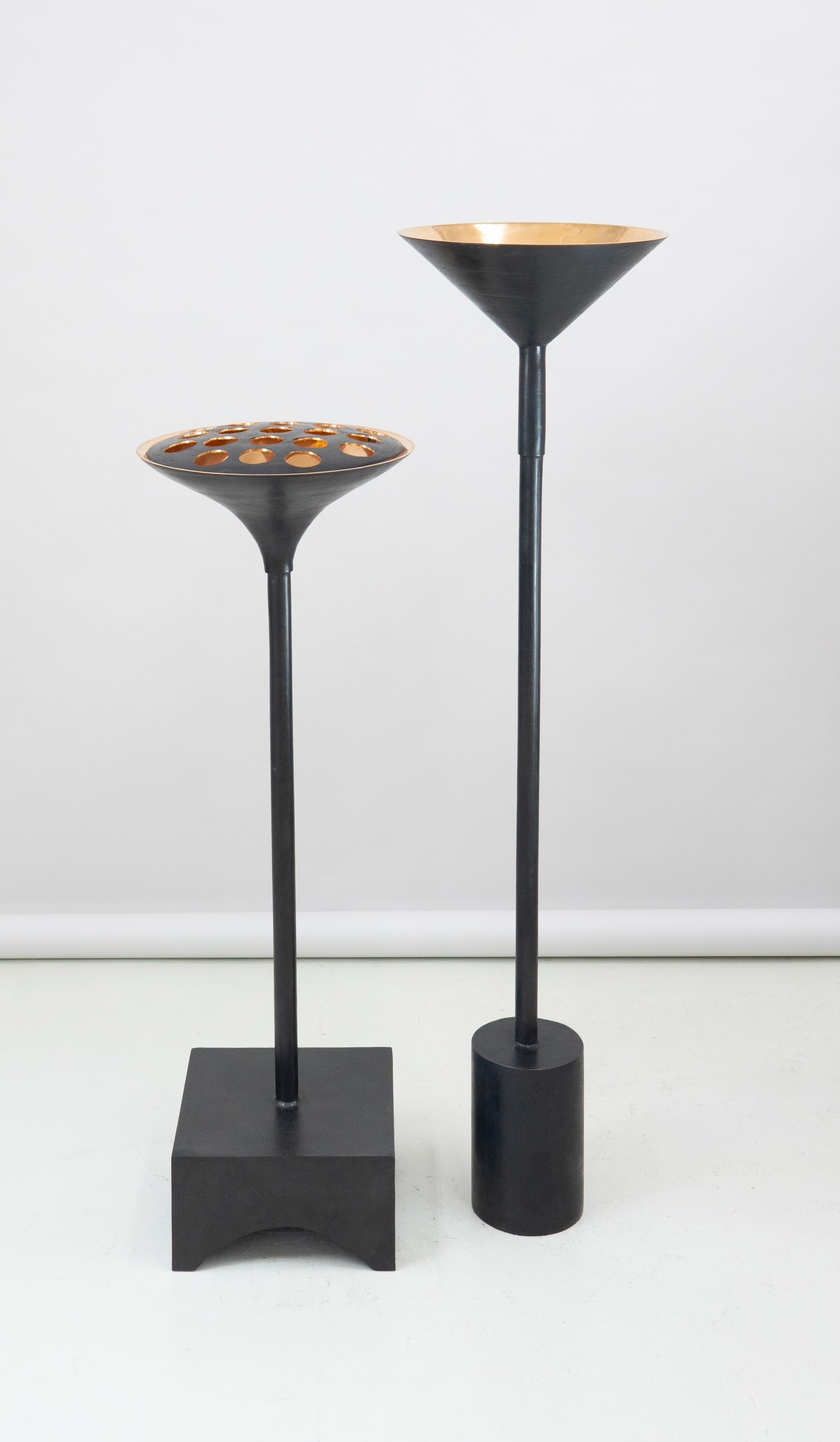 Contemporary Tall Bronze Floor Lamp by Tinatin Kilaberidze For Sale