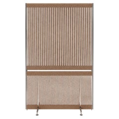 Tall Brown Anto Room Divider in Steel and Wool by Thorup Copenhagen