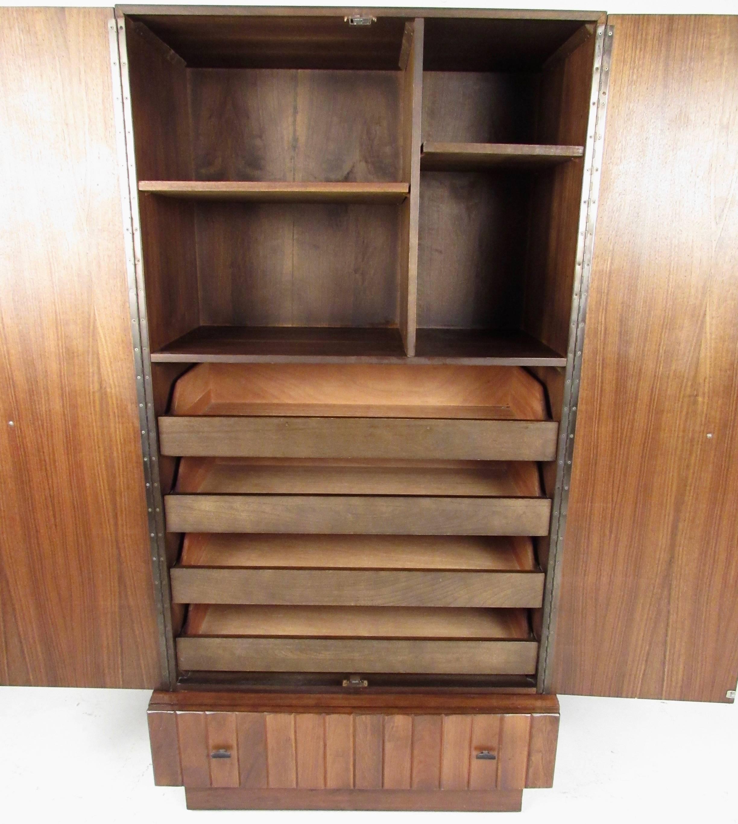 modern armoire with drawers