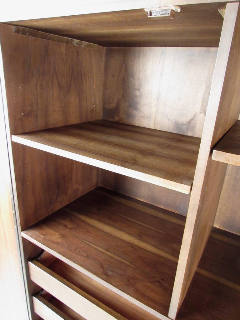 Tall Brutalist Modern Armoire Dresser at 1stDibs tall modern armoire