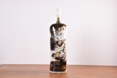 Tall Brutalist Sculptural Ceramic Table Lamp by Hagedorn-Olsen, Danish 1960s