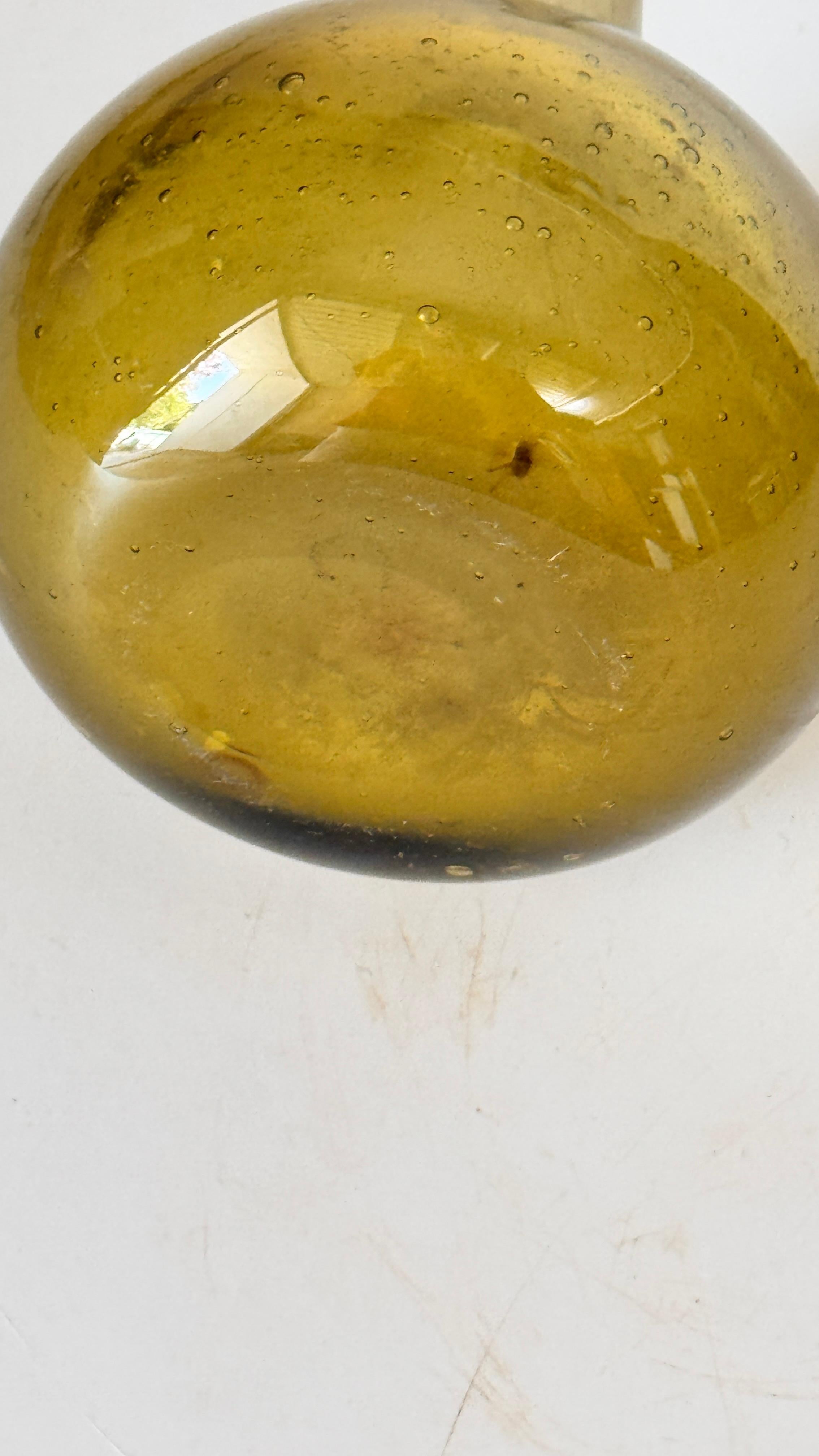 Jarrón Capullo Alto de Vidrio Burbuja - Biot, Francia - Años 60 en venta 4