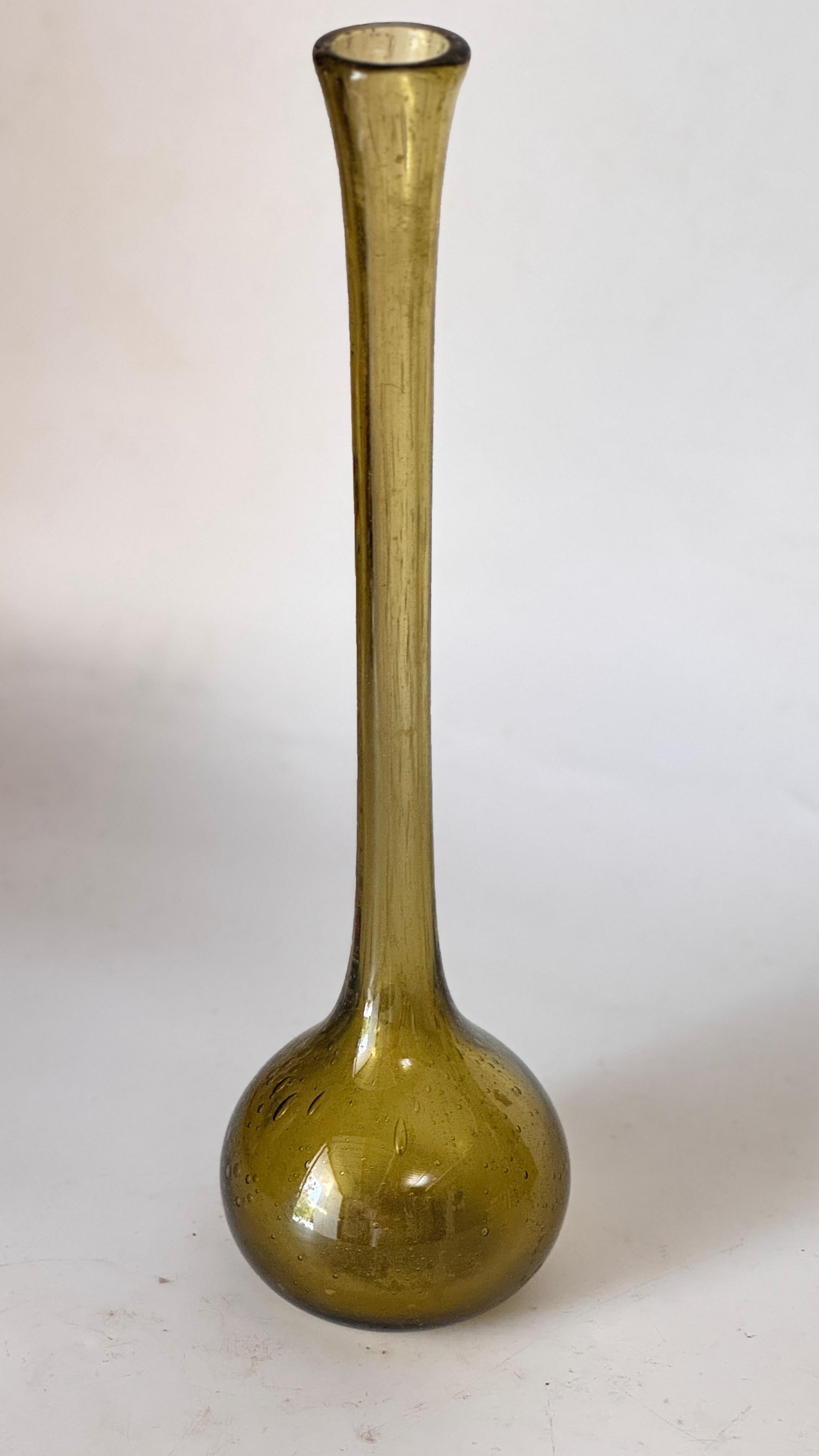 Jarrón Capullo Alto de Vidrio Burbuja - Biot, Francia - Años 60 en Bueno estado para la venta en Auribeau sur Siagne, FR
