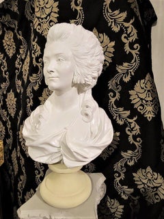 Tall Bust of a Noble French Lady, France 19th Century