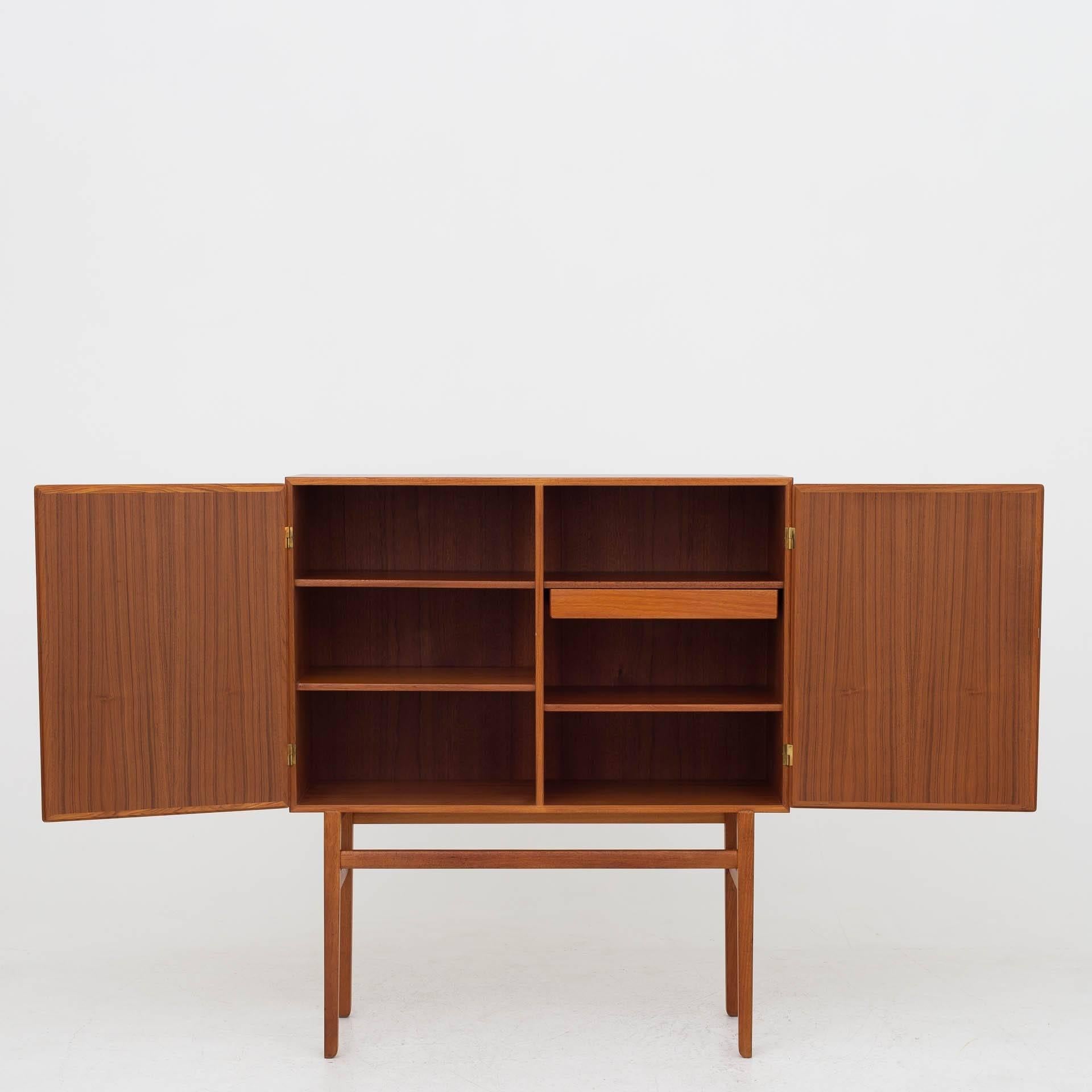 Cabinet in teak from the 'Rungstedlund' series. Maker P. Jeppesen.