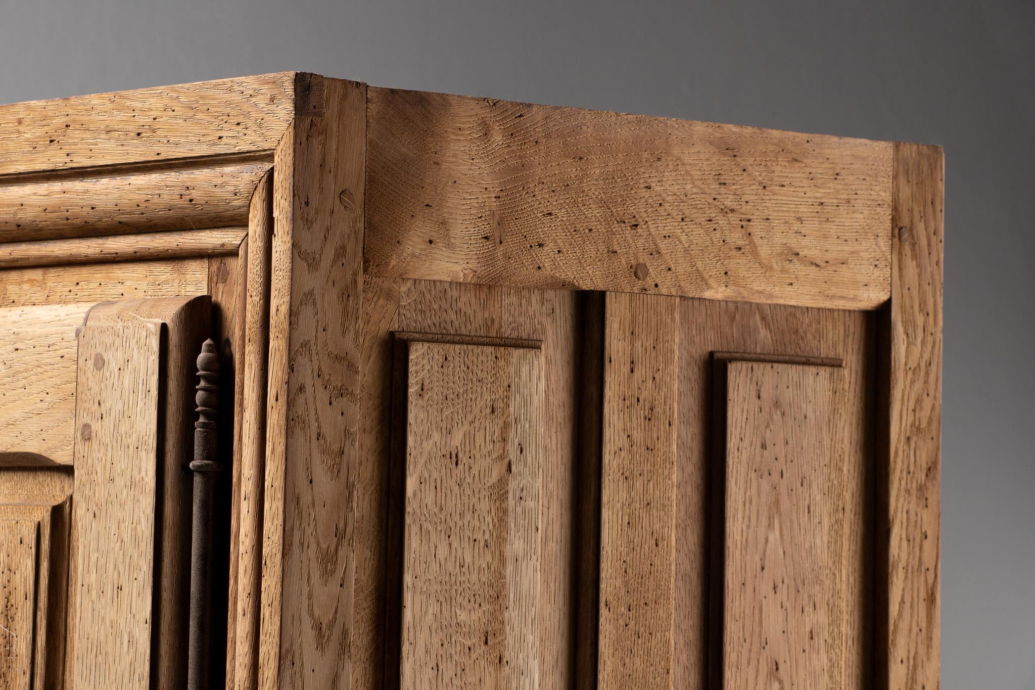 Tall Cabinet in Carved Oak, France, 19th Century For Sale 5