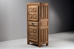 Tall Cabinet in Carved Oak, France, 19th Century