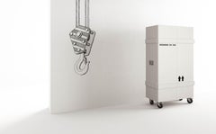 Tall cabinet on wheels / Storage Cabinet on Wheels Minotti Italia Alto - White