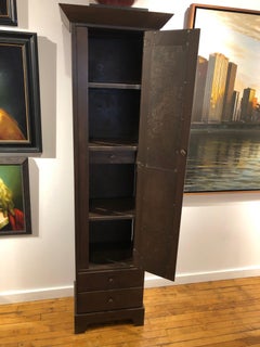 Shaker Tall Cabinet With Door and Drawers, Steel Cupboard by Jim Rose